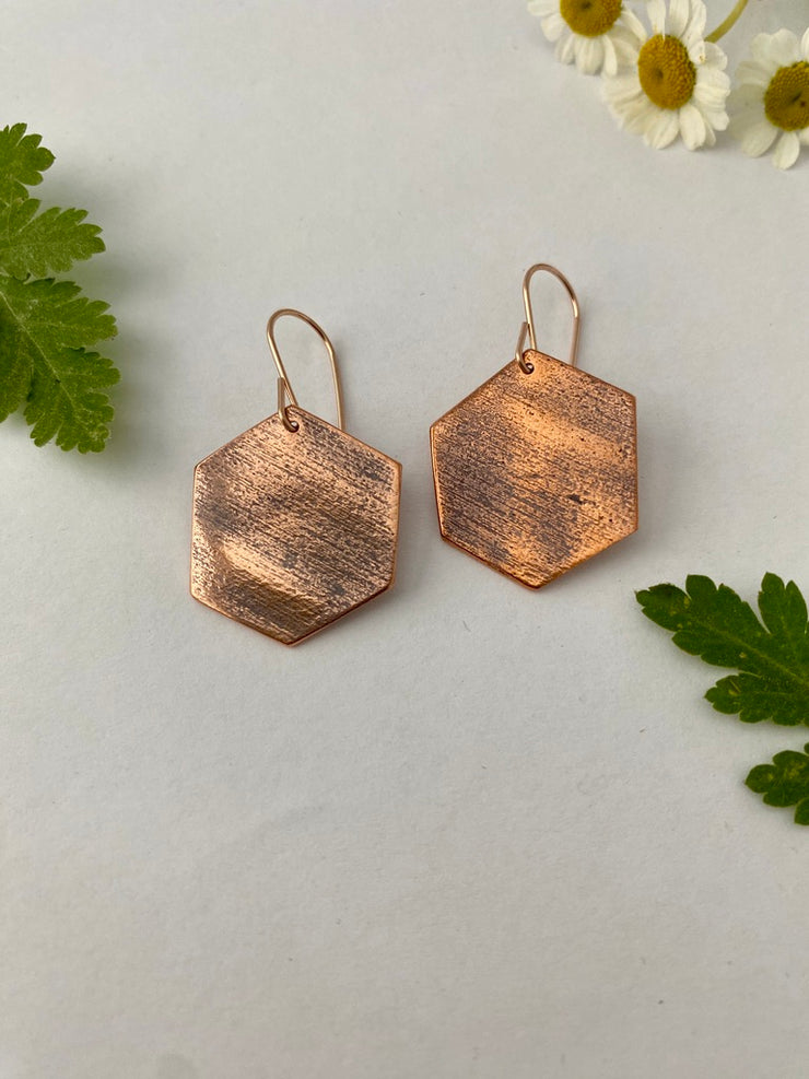 Hexagon Earrings