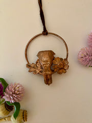 recycled copper electroplated bug rodent necklace wall hanging skull and plant creepy jewelry crystal made in usa simple wealth art