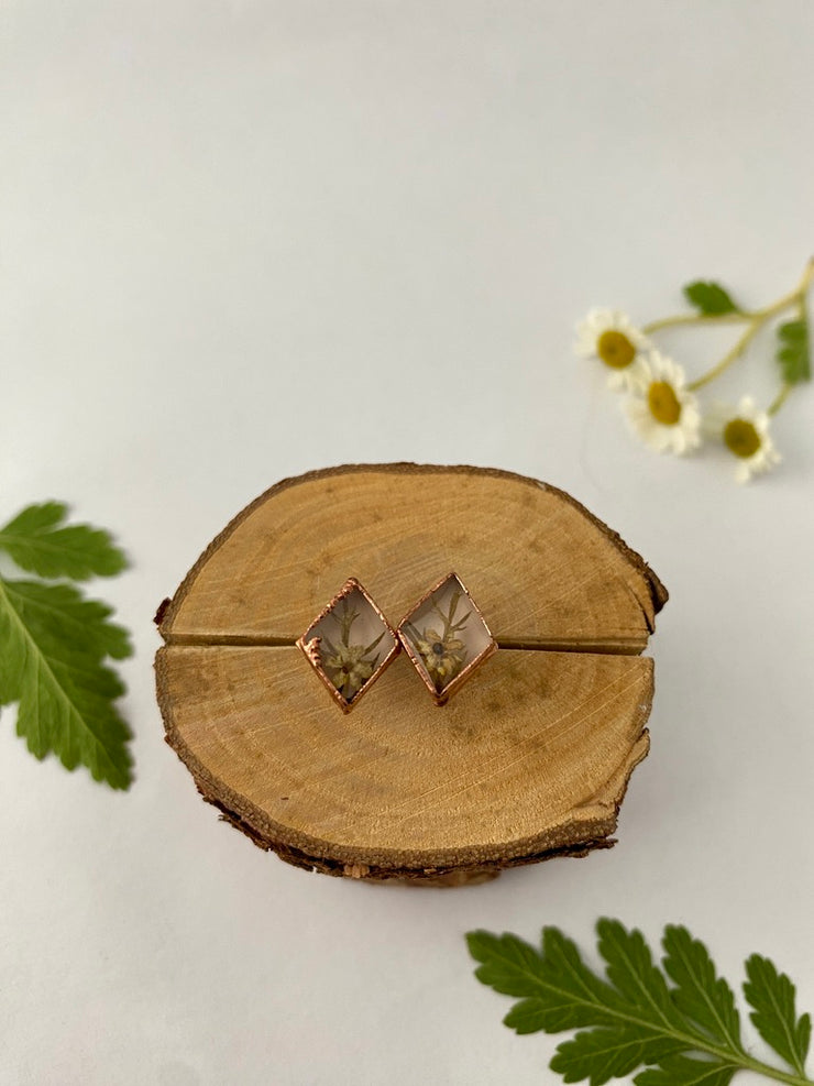 Tiny World Floral Earrings *Studs*